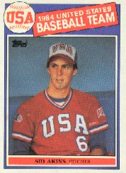 1985 Topps Baseball Cards      390     Sid Akins OLY RC